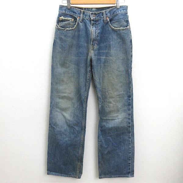 Q□90'S□リーバイス506/LEVI'S 506−03 ストレートデニムパンツ□紺