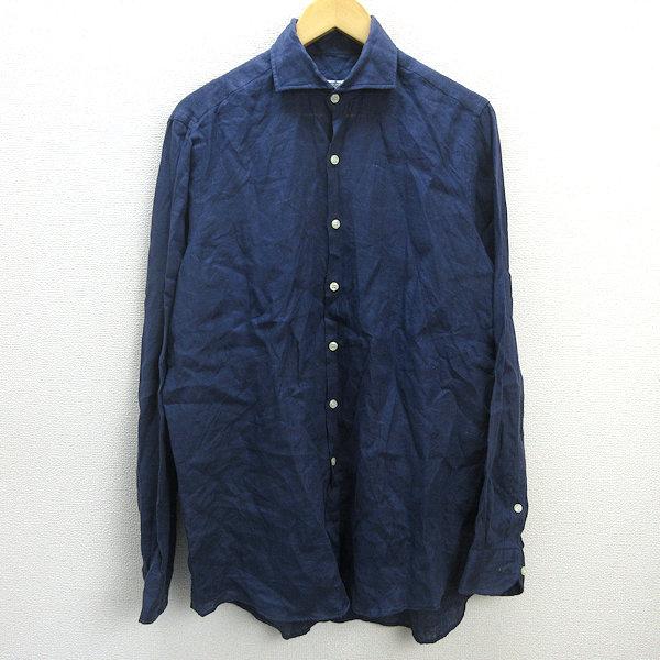 フィナモレ Barneys New York 別注 長袖シャツ S ヘリンボーン柄ネルシャツ（2202279）｜FINAMORE(フィナモレ