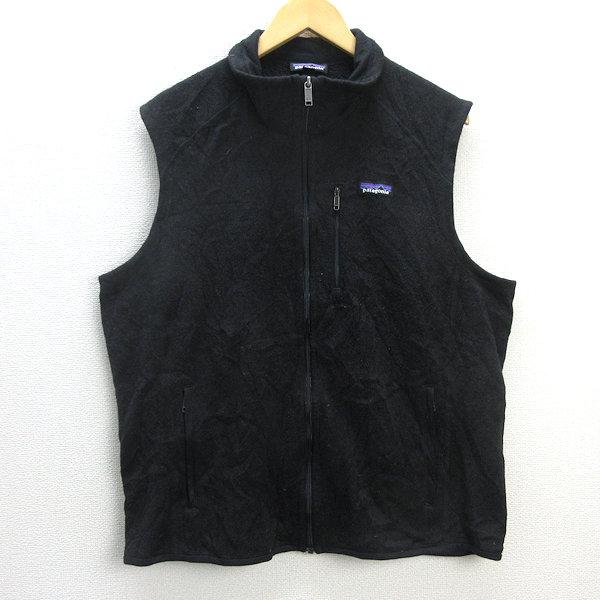Q□パタゴニア/PATAGONIA ベターセーター ジップベスト□黒【メンズXL