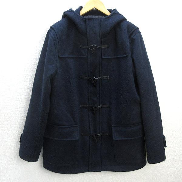 H□ビームス/BEAMS HEART ダッフルコート ベーシック 定番【L】紺/MENS