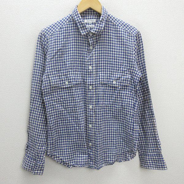 G□日本製□アーバンリサーチ/URBAN RESEARCH 長袖シャツ/ギンガム 