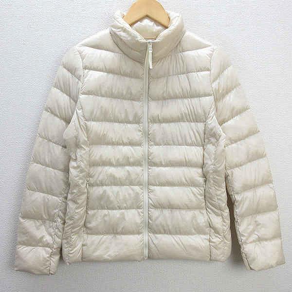 U□ユニクロ/UNIQLO ウルトラライトダウンジャケット【L】白/LADIES/16  