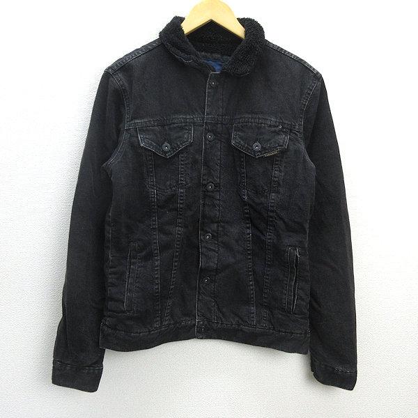 H□ザラマン/ZARA MAN 裏ボア ブラックデニムジャケット Gジャン H□ザラマン/ZARA MAN 裏ボア ブラックデニムジャケット Gジャン