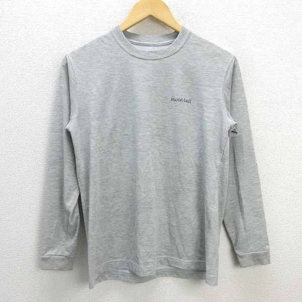 G□モンベル/montbell WIC.ロングスリーブT/1114112【S】灰/men's/32