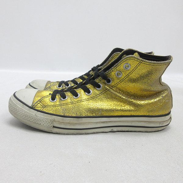 Q□【26.5cm】コンバース/CONVERSE ALL STAR HIゴールドラメ