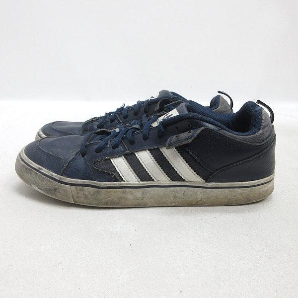 Q□【27cm】アディダス/ADIDAS VARIAL 2 LOWレザースニーカー□紺/MENS 