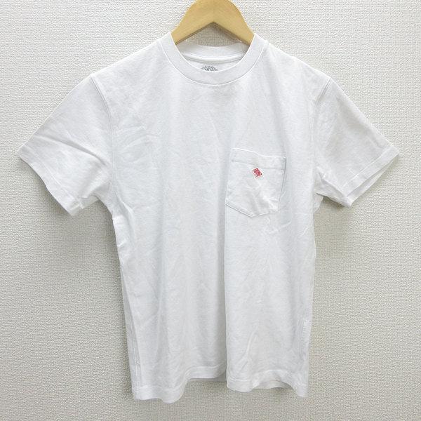 C□ダントン/DANTON 20A-HS-001 胸ポケ付き Tシャツ【36】白/LADIES 