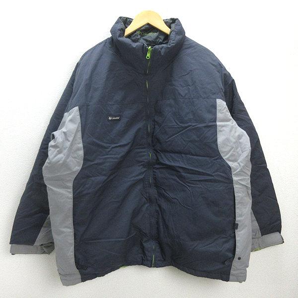 D□コロンビア/Columbia WM5038 ナイロン リバーシブルダウン  