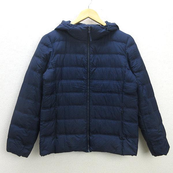 U□ユニクロ/UNIQLO シームレスダウンジャケット/211-400712【L】紺 
