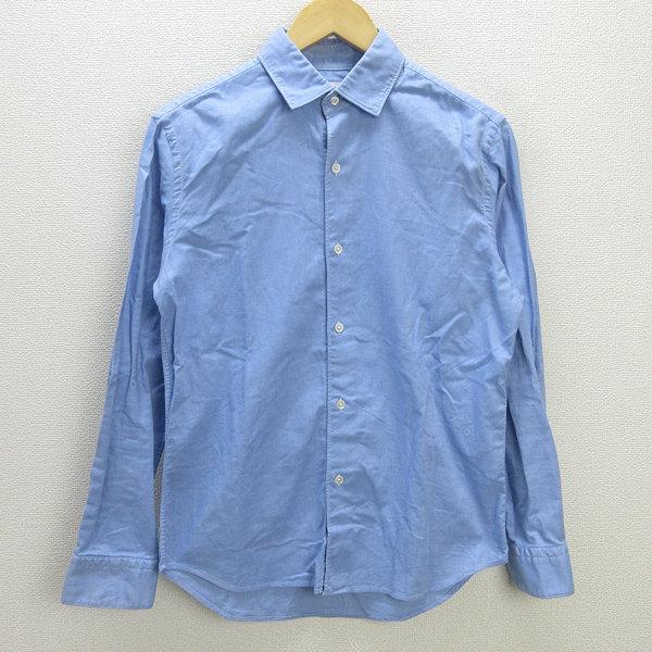 G□エディフィス/EDIFICE TESSITURAMONTI 長袖シャツ【46】青/men's/70