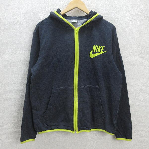 G□ナイキ/NIKE SPORTSWEAR フルジップパーカー【XL】紺/men's/5【中古