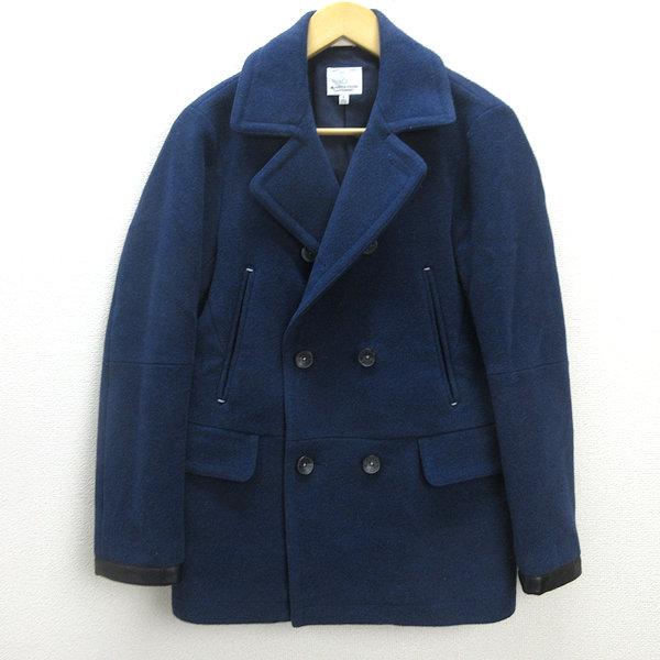 UNITED ARROWS 濃紺ウールピーコート Q□ユナイテッドアローズ/UNITED ARROWS ウールピーコート□紺系