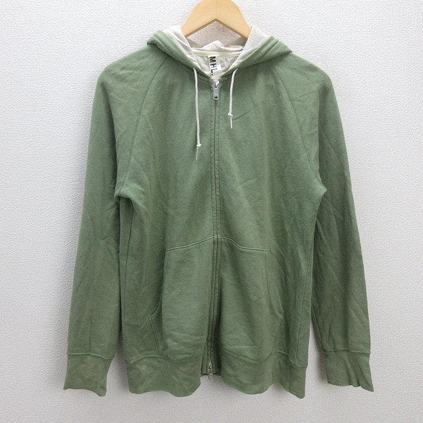 H□マーガレットハウエル/MHL フルジップパーカ スウェット【L H□マーガレットハウエル/MHL フルジップパーカ スウェット【L