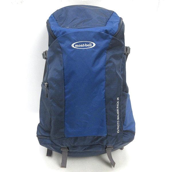 H□モンベル/montbell PHOTO WALKER PACK 35 バックパック リュック 紺 