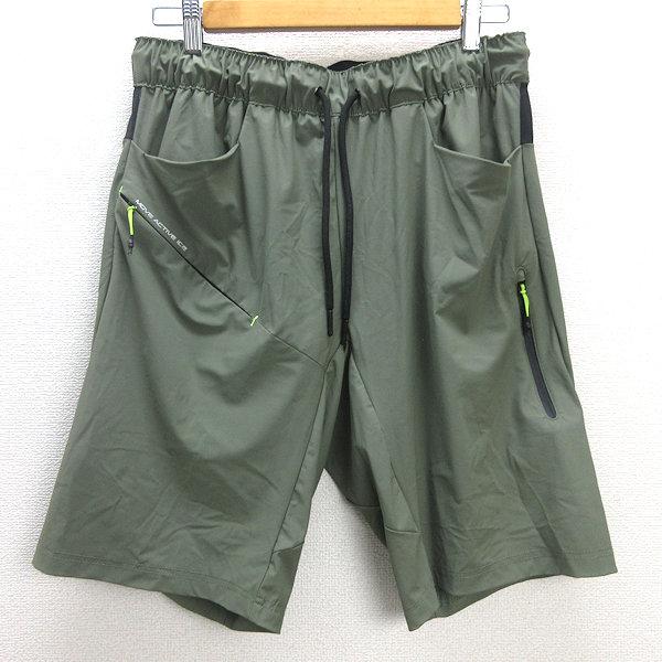 新品リメイク‼︎ nature field ビブパンツ　カーキ　Ｌサイズ 大きいサイズ）カーゴパンツ(LLサイズ ブラック): レディース