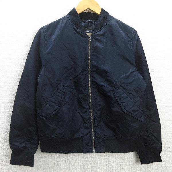 H□ユニクロ/UNIQLO 211-179296 MA-1ブルゾン ジャケット【XL】紺