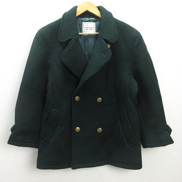 【超美品！】Mademoiselle NONNON　ウール　 ピーコート H□マドモアゼルノンノン/ Mademoiselle NONNON ピーコート ダブル