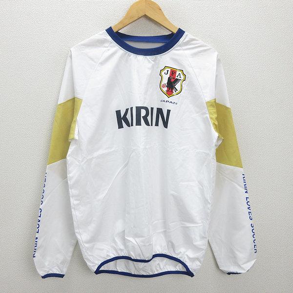 Q□美品□サッカー日本代表 KIRIN プルオーバー ウィンドブレーカー