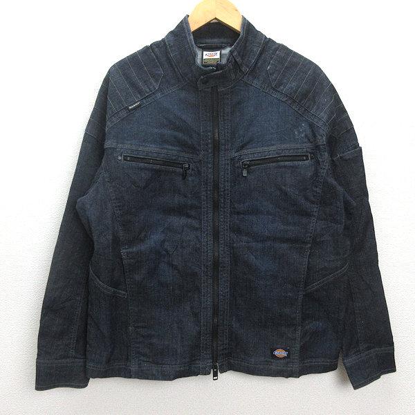 QQ□ディッキーズ/DICKIES デニムジャケット/カバーオール□インディゴ