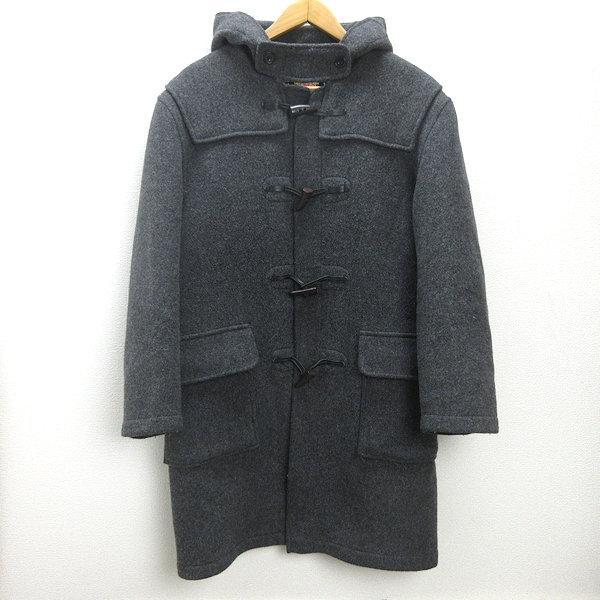 Q□英国製□グローバーオール/GLOVERALL ダッフルコート□灰【 38