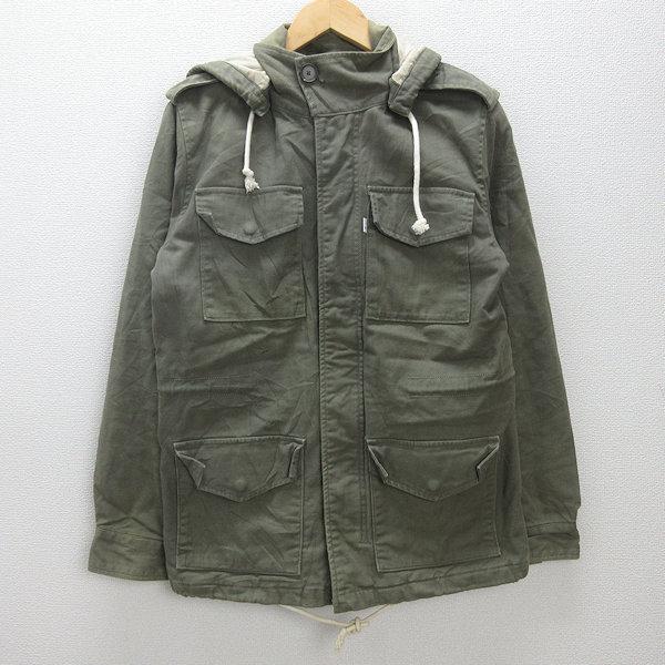Q□リーバイス/LEVI'S M-65ミリタリージャケット□カーキ【 S 】MENS