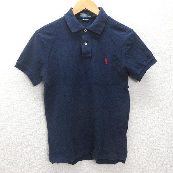 POLO RALPH LAUREN ネイビー M スリムフィット 半袖ポロシャツ Q□ラルフローレン/Ralph Laurenスリムフィット 半袖ポロシャツ□紺