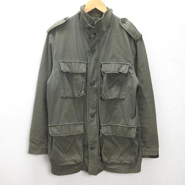ALPHA INDUSTRIES ミリタリージャケット Lサイズ カーキ D□アルファ/ALPHA INDUSTRIES ミリタリージャケット【L】カーキ/MENS