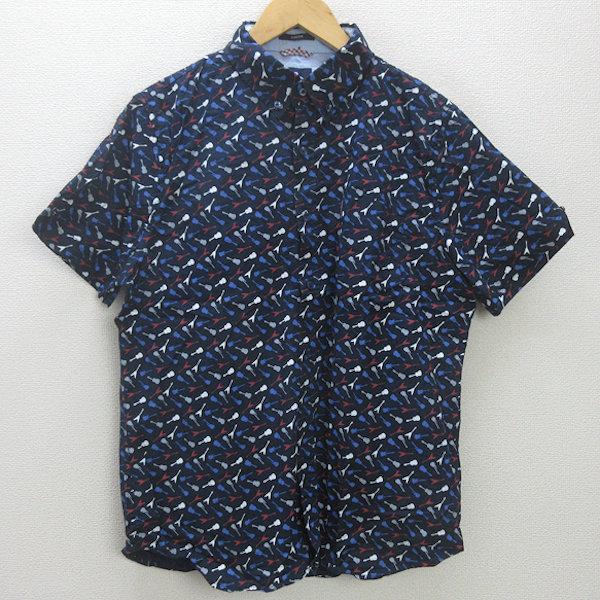 Ben Sherman ボタンダウン半袖シャツ used 4点 t□ベンシャーマン/Ben Sherman STRETCH 総柄ボタンダウン半袖シャツ