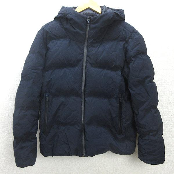 D□ユニクロ/UNIQLO シームレスダウンパーカ/311-419989【L】紺/MENS 