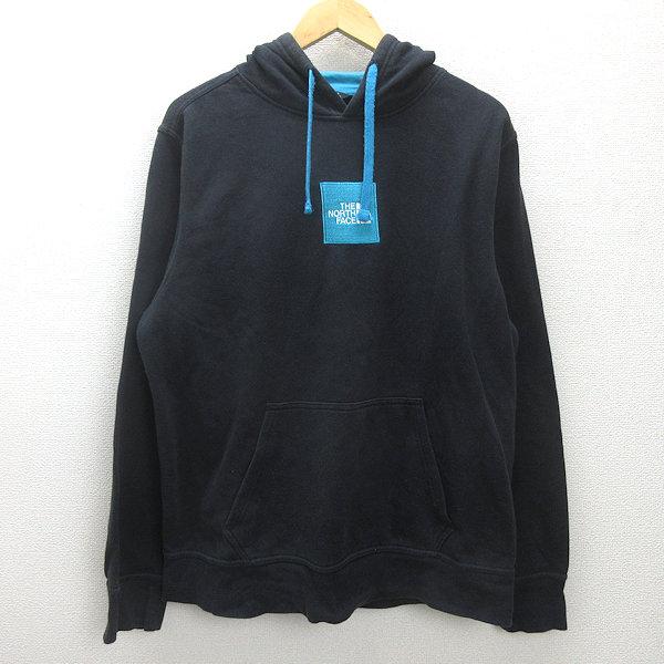 t□ザ・ノース・フェイス/THE NORTH FACE ワッペンロゴパーカ□黒 