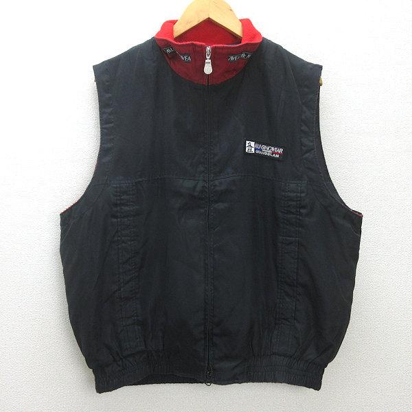 G□マンシングウェア/Munsingwear ダウンベスト/ゴルフウエア【LA】黒