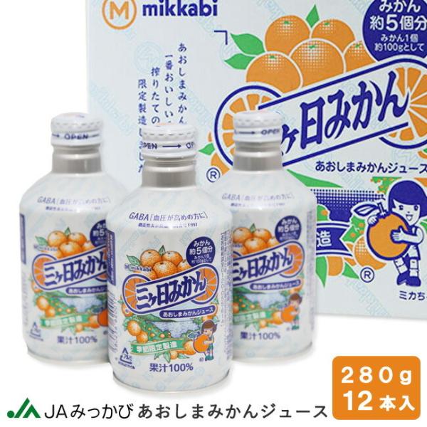季節限定製造 三ケ日青島みかんジュース12本入り フルーツジュース ストレート 果汁100％ 静岡 三ヶ日 濃厚 彼岸 送料無料