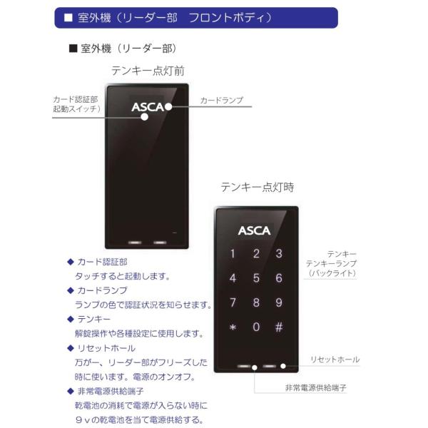ロックダイナミクス Asca アスカ 暗証番号 Icカード テンキー 電子錠 後付 電子鍵 Zssu05xw0v 生活住救便グループ