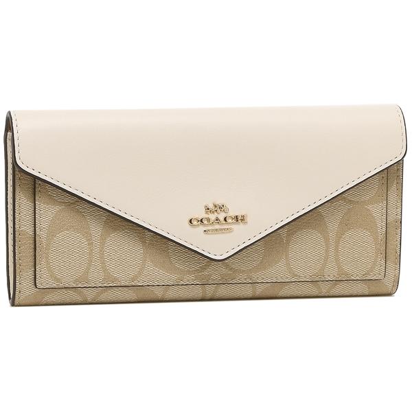 コーチ 長財布 アウトレット レディース Coach 3034 Imdqc ライトカーキ ホワイト Co F3034 Imdqc １ One 通販 Yahoo ショッピング