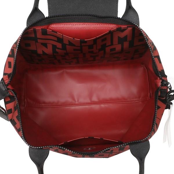 新素材新作 ロンシャン トートバッグ ショルダーバッグ レディース Longchamp 1515 412 C09 ブラック レッド 対応 21人気特価