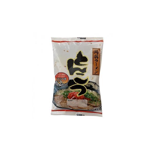 大豆とこんにゃくを原料として作った麺です。特殊な製法により水洗いだけで、こんにゃく特有の匂いが消えるため、美味しくいただけます。スープは、行列のできるラーメン屋のプロが作り上げた逸品。こんにゃくの特質上、煮くずれせず麺がのびる事もないのでし...
