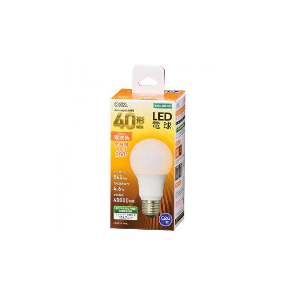 OHM LED�d�� A�` E26 40�`���� �S���� �d���F LDA5L-G AG52