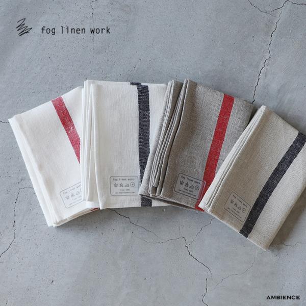 ブランド fog linen work商品名 リネンキッチンクロス ライン概要 しっかり吸ってすぐに乾くfogの定番アイテム、リネンキッチンクロスです。両端に入ったラインがアクセントになったクロスは、厚地の生地で、普通地のものに比べ、固めで...
