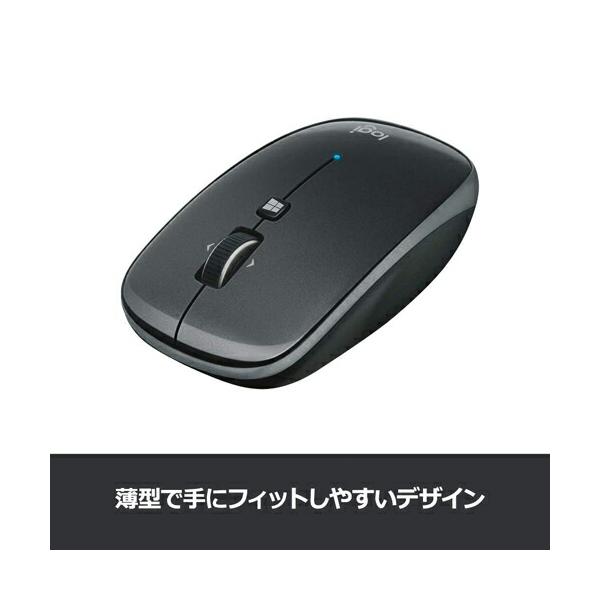 他サイト： ロジクール ワイヤレスマウス Ｍ５５７ＧＲ グレー 無線 薄型 Bluetooth 6ボタンの商品画像