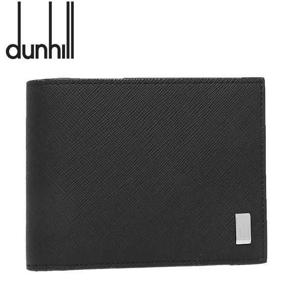 dunhill（ダンヒル） プレーン 二つ折り財布 メンズ ブランド ブラック