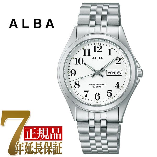 セイコー ALBA アルバ クオーツ メンズ メンズ 腕時計 シルバーホワイト AQGK472