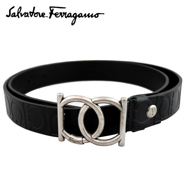 サルバトーレフェラガモ ベルト メンズ ブラック ブランド SF-67-9356