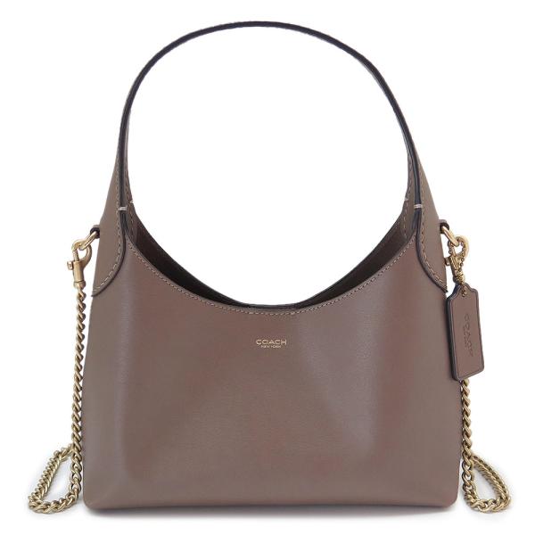コーチ COACH ショルダーバッグ レディース ブルックリン 23 CW614 B4CBD ハンドバッグ レザー ダークストーン ブラウン系