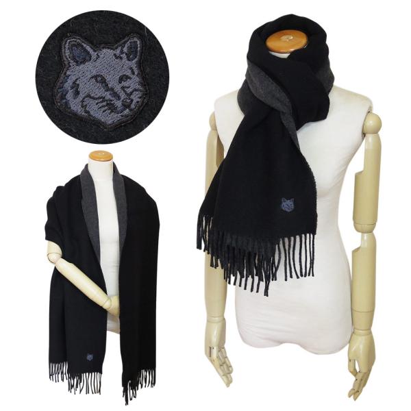 【新品未使用】メゾンキツネ　マフラー　MAISON KITSUNE 1pia_mkmuffler