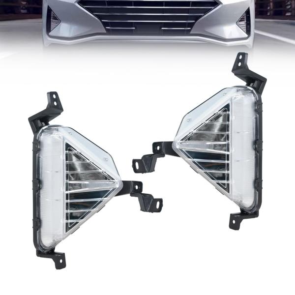 【並行輸入品】JESYMBX ヒュンダイ エラントラ セダン 2019 2020 車用 フロントバンパー フォグランプ ウィンカーランプカバー