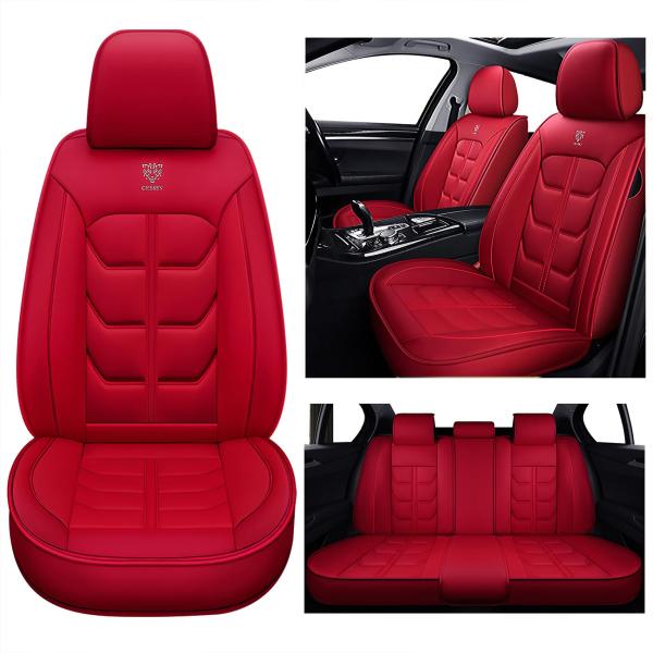 【並行輸入品】シートカバー フォルクスワーゲン ゴルフ 1 カブリオレ 1974-2024, 汎用 Generic DABCUDUUA-RED レッド 防水