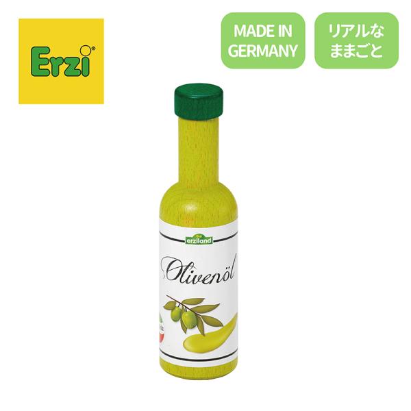 おしゃれでかわいい、ヨーロッパの木のままごと。新鮮なオリーブオイルを想像させる、明るいグリーンのスリムなボトルがおしゃれ。セット内容：本体×1。対象年齢：3歳〜 (あくまでも目安です。実際は個人差が多少ございます。)Erzi(エリツィ)：ク...
