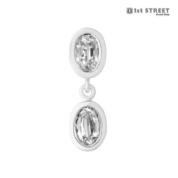 PATTARAPHAN ピアス シルバー 6-E03 ホワイトサファイア 正規販売店]パッタラパン PATTARAPHAN ピアス 片耳用 ジュエリー