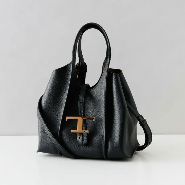 新品✨TOD'S トッズ　ワンショルダー　ハンドバッグ　レザー　ブラック　シボ革 TOD'S（トッズ） バッグ レザーミニバッグ ショルダーバッグ