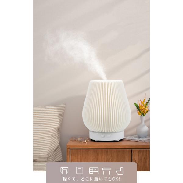 加湿器 卓上 小型 上部給水 アロマディフューザー 超音波式加湿器 間